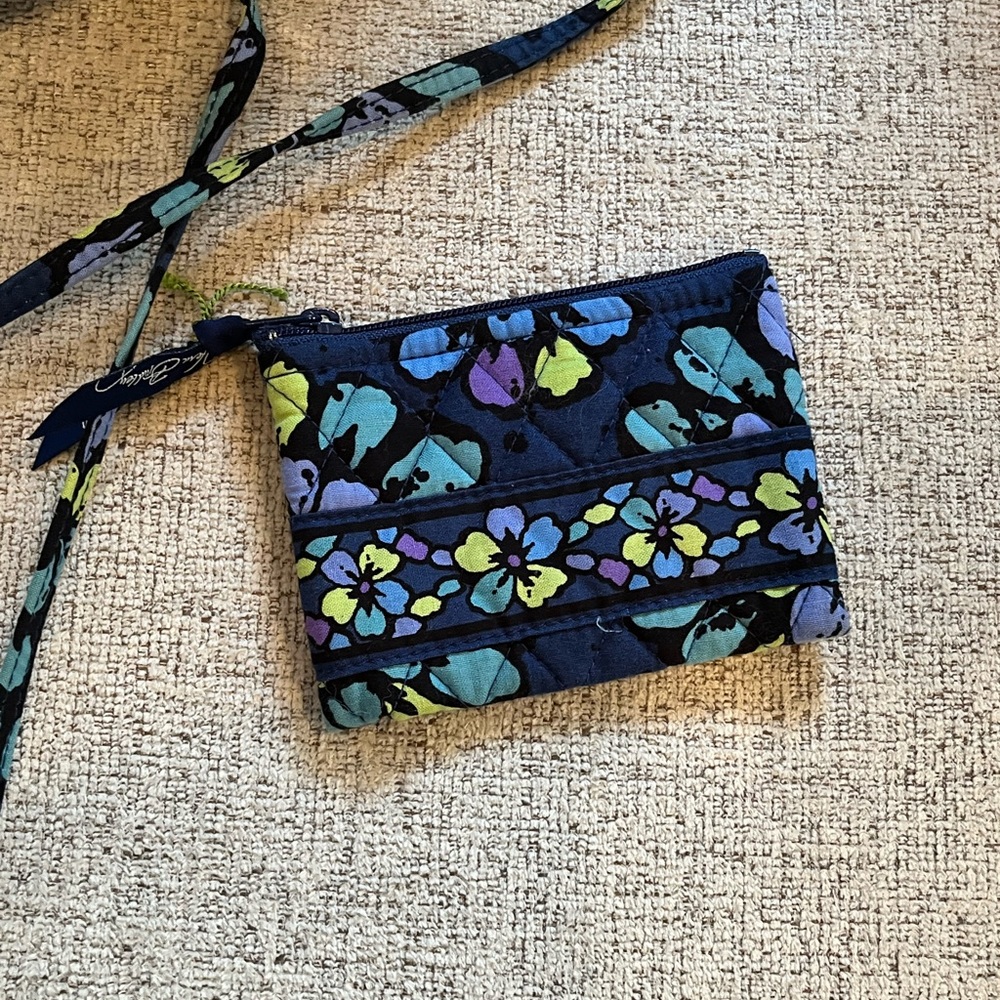 🌸🌼 3x HP🌸🌼 Vera Bradley Indigo Pop Pocketbook and Change Purse - Picture 6 of 7